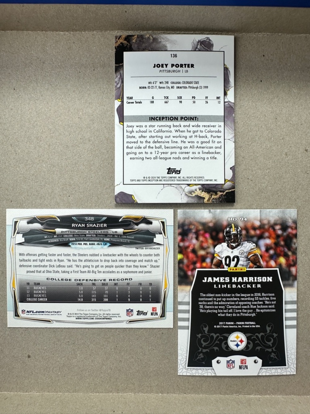 Steelers Troy Polamalu & Ben Roethlisberger + teammates lot of 16 - Picture 9 of 15